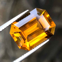 Faceted Intense Orange Citrine