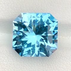 Faceted Lagoon Blue Topaz Gemstone