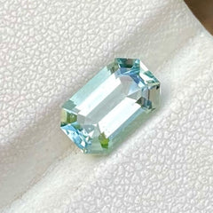 Faceted Light Cornflower Blue Aquamarine