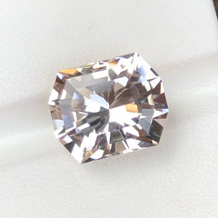 Faceted Light Golden Topaz Gemstone