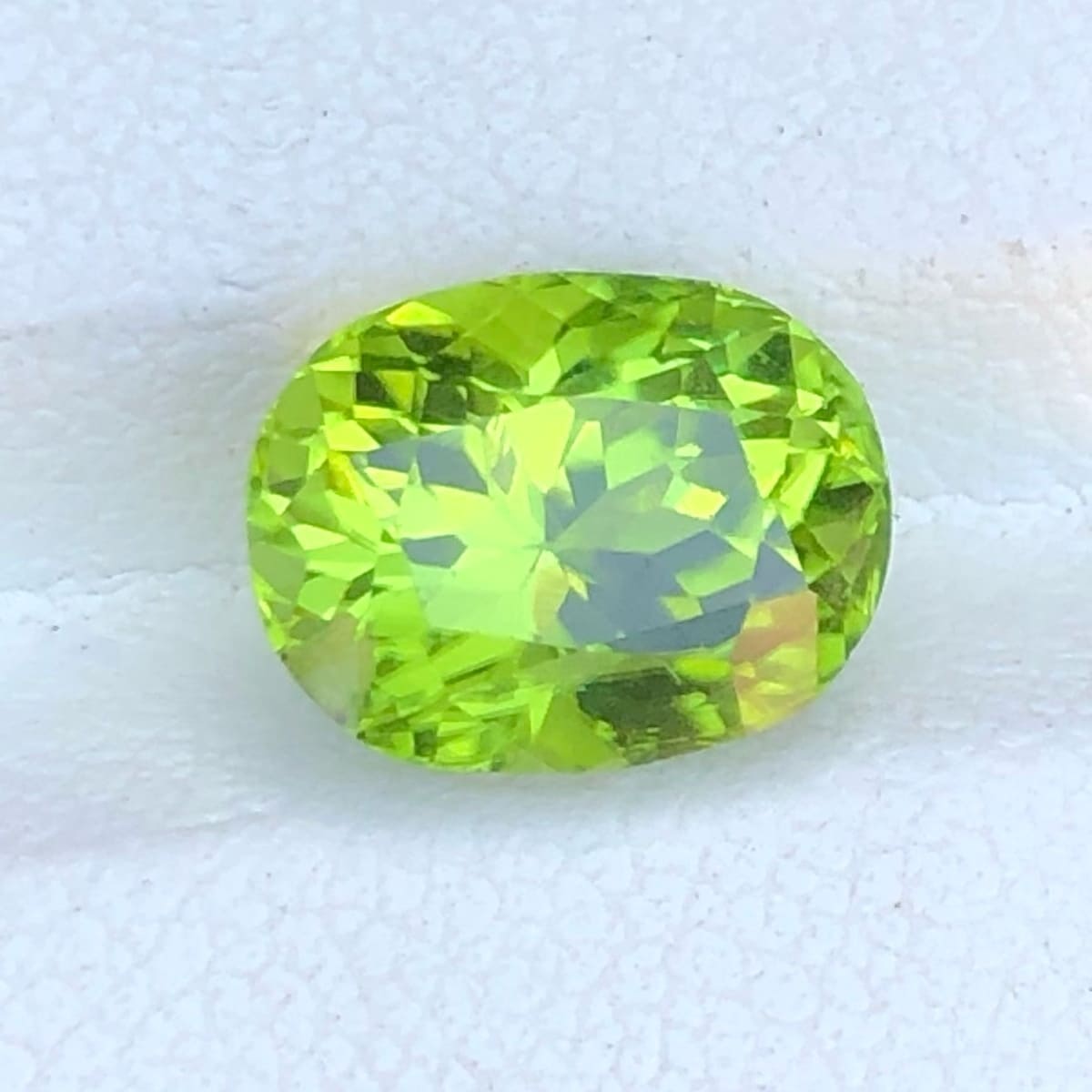 Faceted Light Yellow Green Peridot