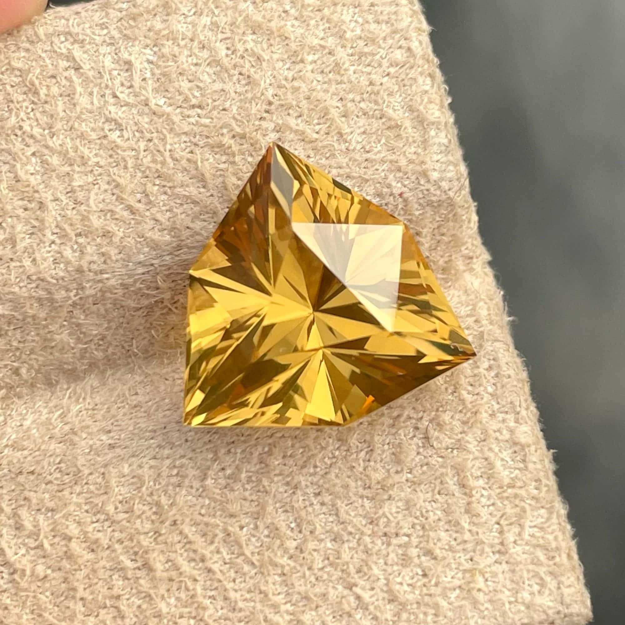 Faceted Naples Yellow Citrine