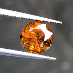 Faceted Orangy Mali Garnet