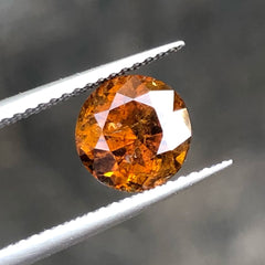 Faceted Orangy Mali Garnet