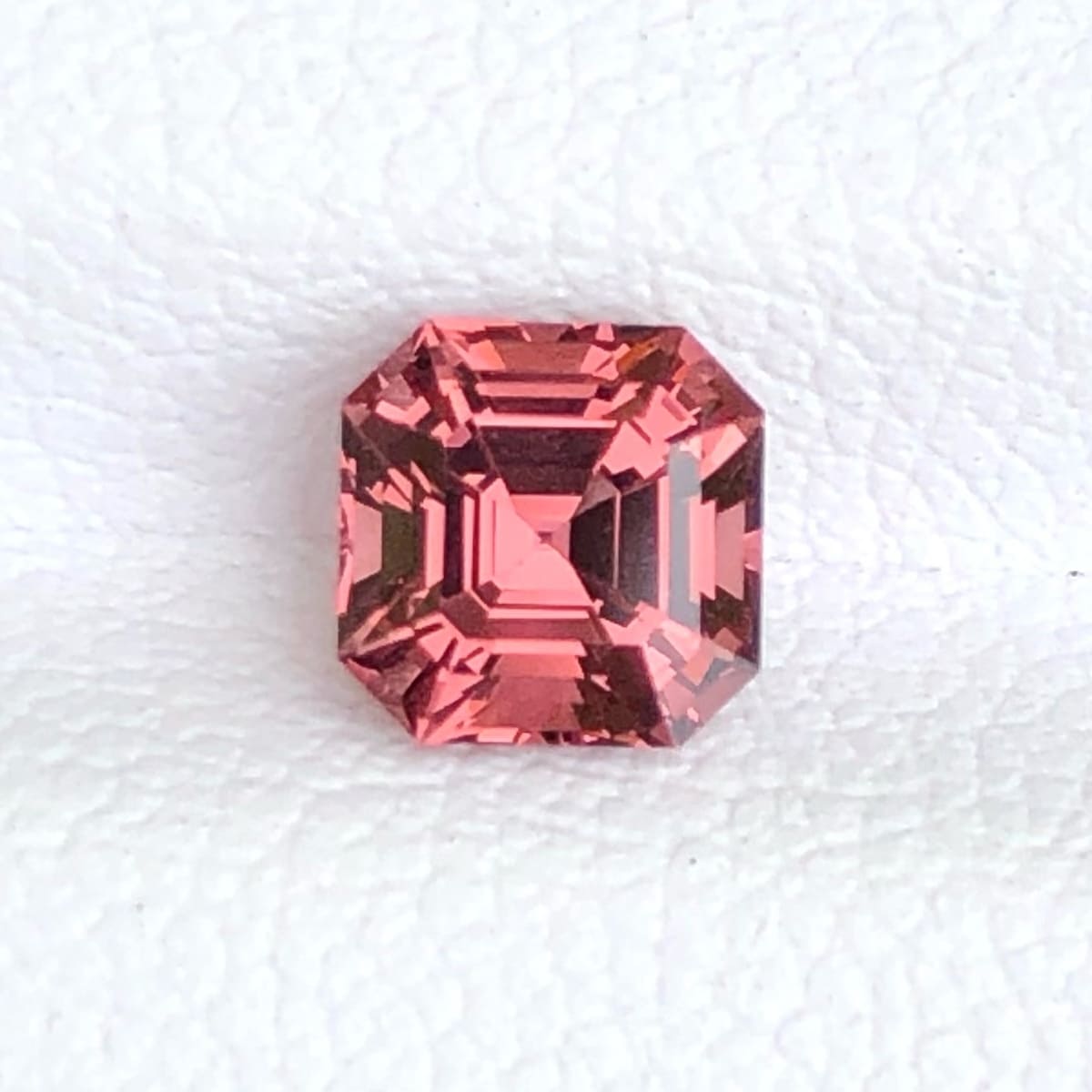 Faceted Orangy Pink Spinel