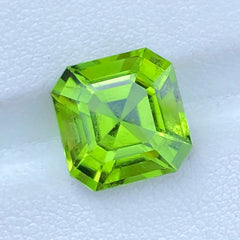 Peridot Asscher Cut