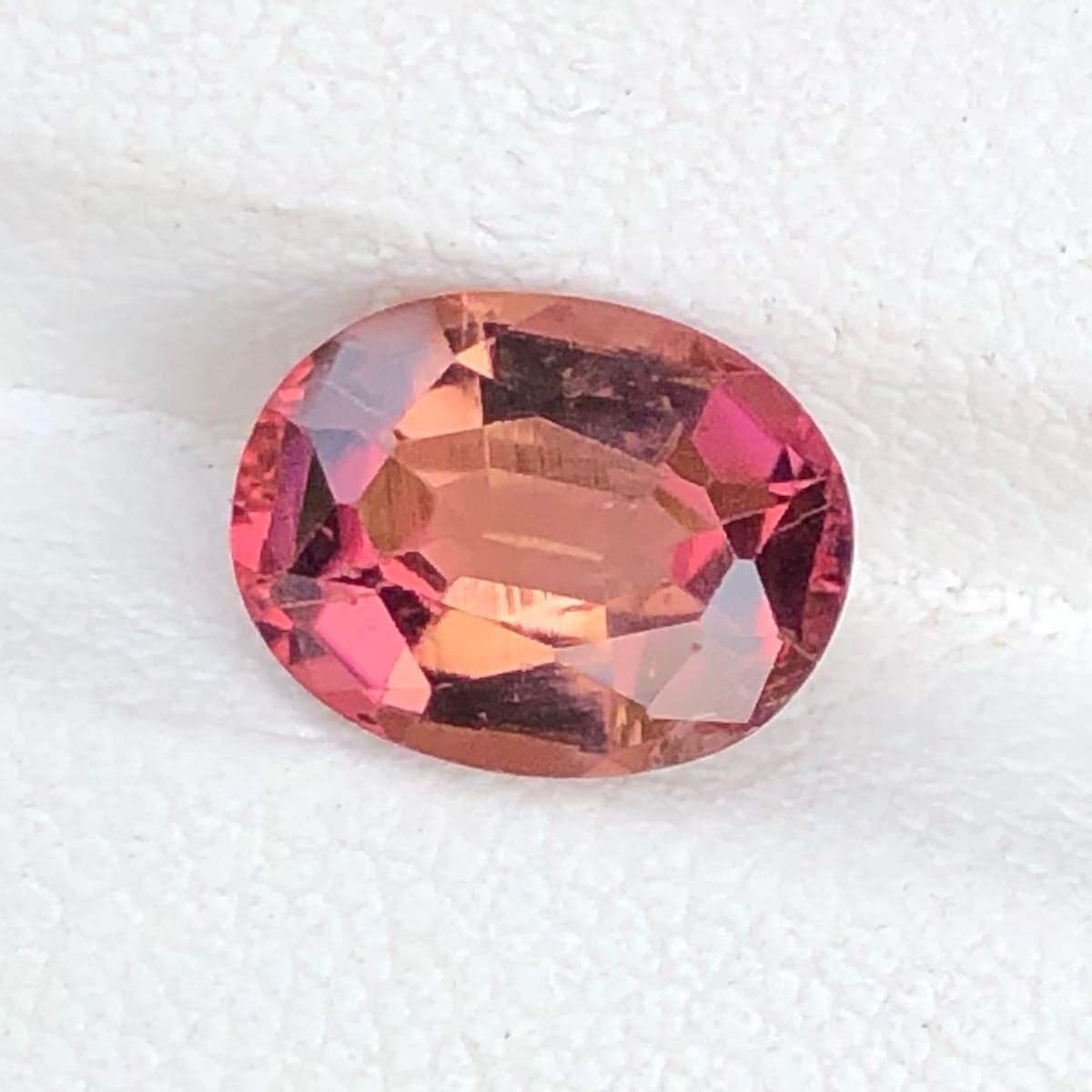 Faceted Peachy Pink Tourmaline