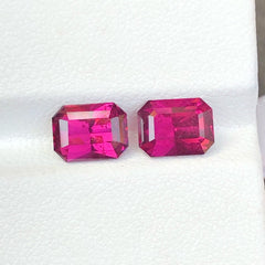 Faceted Garnet Pair