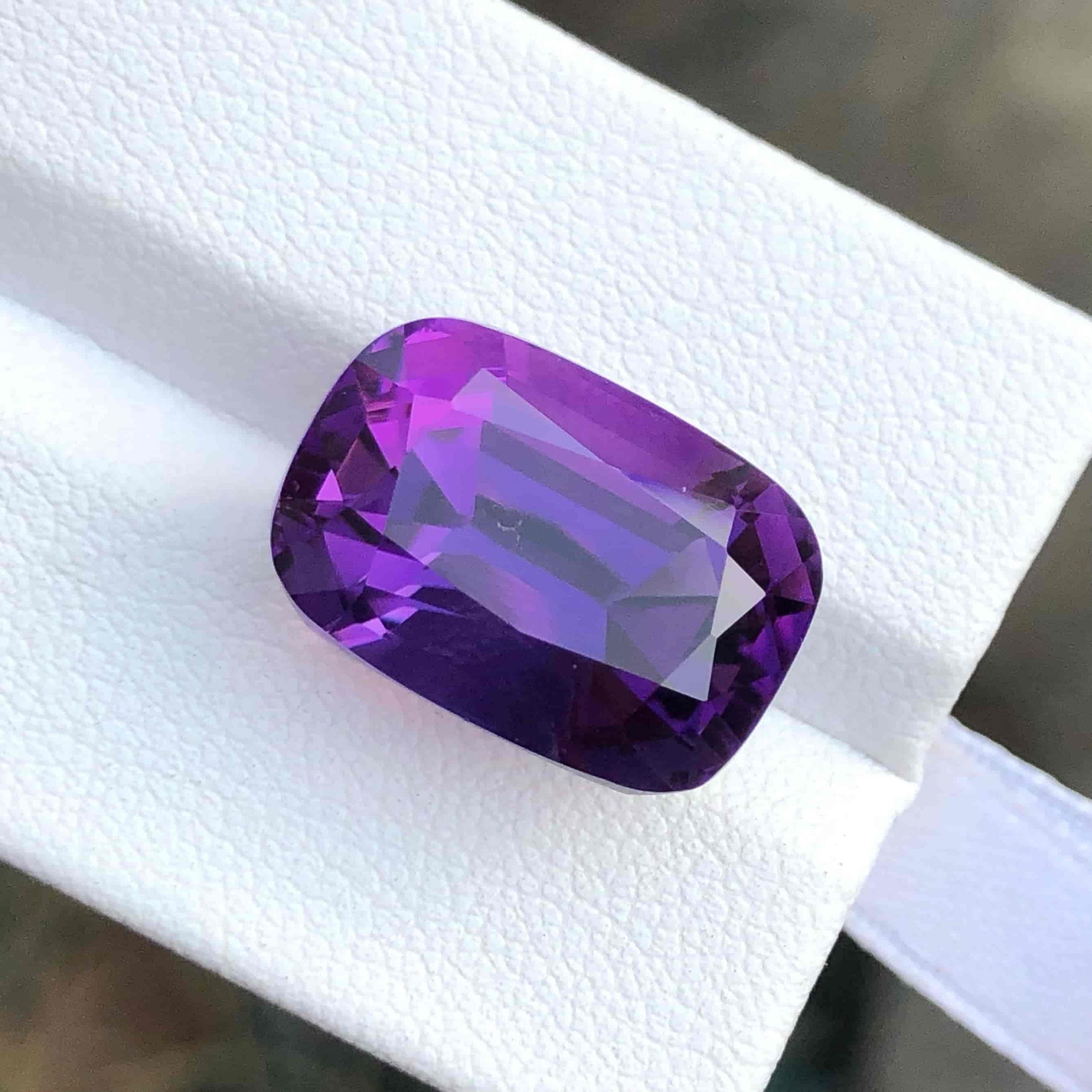 Amethyst Purple Raspberry 15.26 carats Faceted Pinkish Purple Amethyst | Gandhara Gems