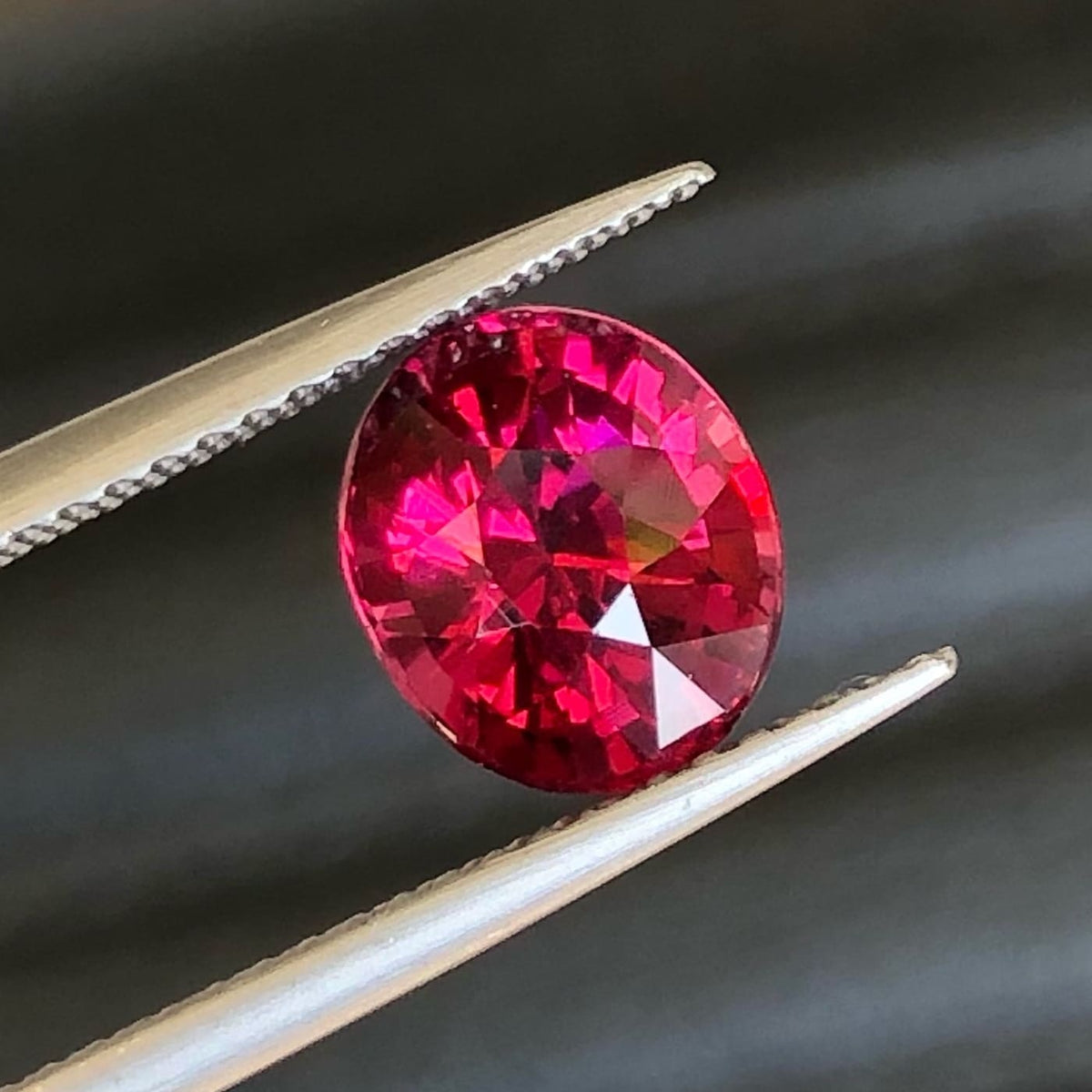 Faceted Pinkish Red Garnet