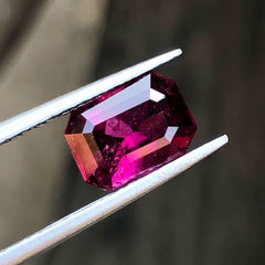 Faceted Pinkish Red Rhodolite Garnet