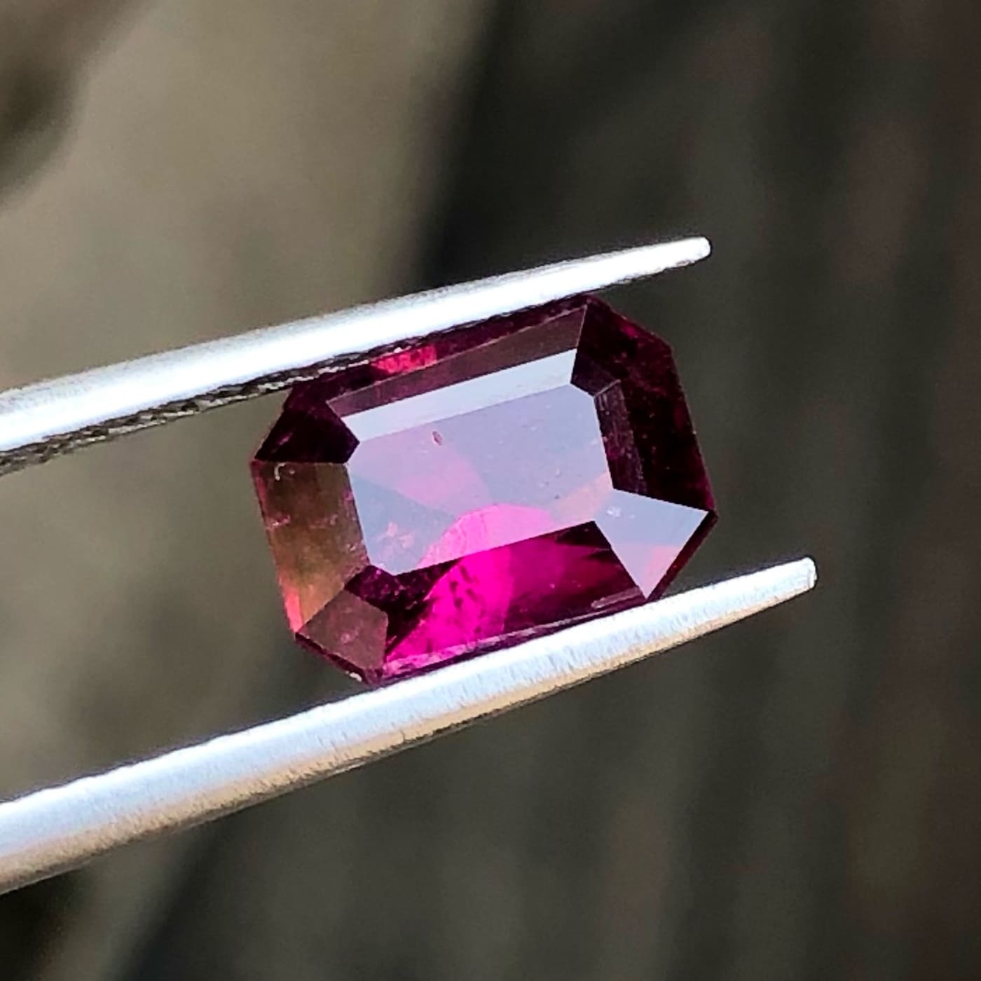 Faceted Pinkish Red Rhodolite Garnet | Gandhara Gems