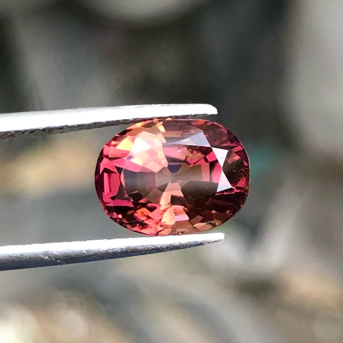 Faceted Pinkish Red Tourmaline