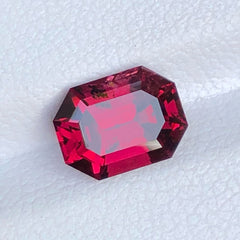 Faceted Raspberry Rhodolite Garnet