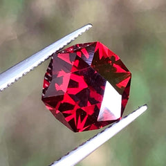 Faceted Ribbon Red Garnet