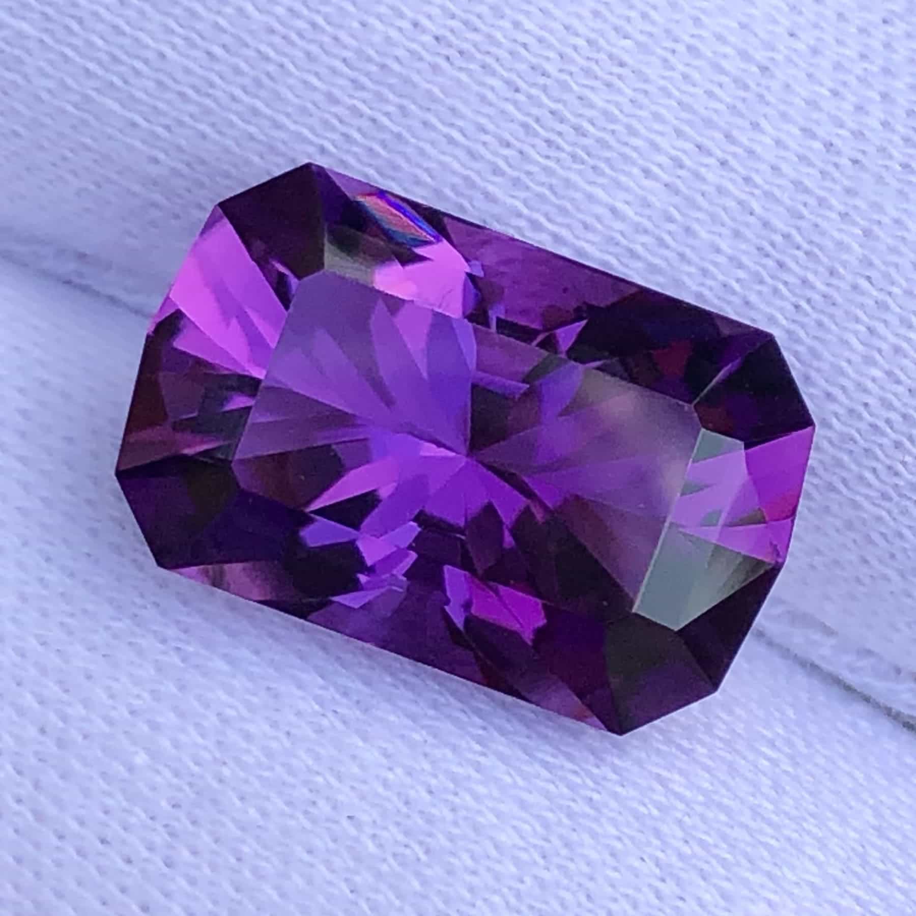 Amethyst Purple Raspberry 10 Carats Faceted Royal Purple Amethyst | Gandhara Gems