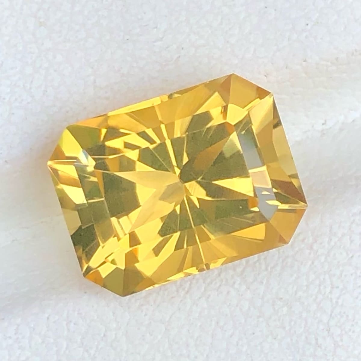 Faceted Sandy Yellow Citrine