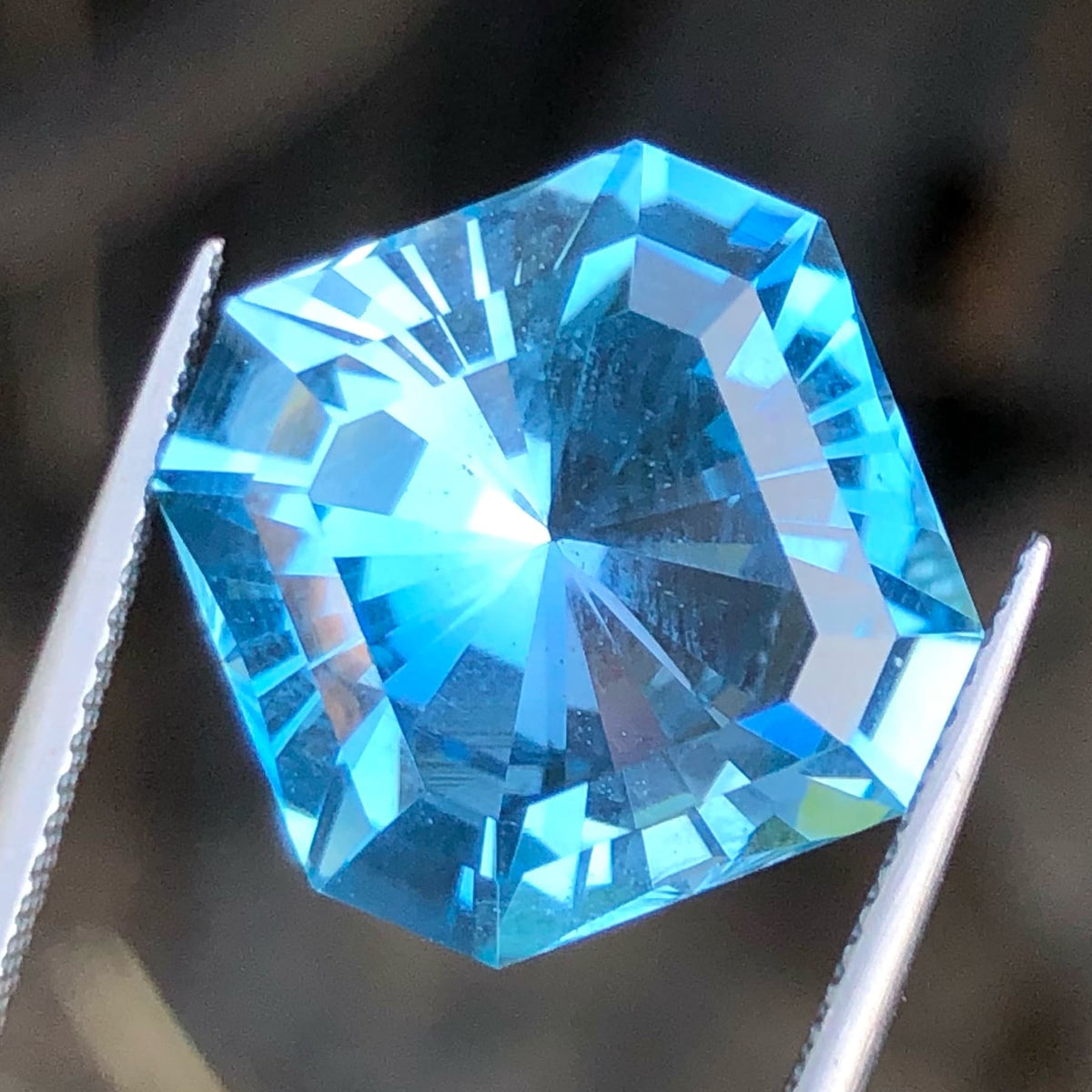 Faceted Sky Blue Topaz