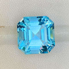 Faceted Sky Blue Topaz Gemstone