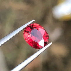 Faceted Soft Red Spinel