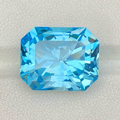 Buy 21.20 Carats Faceted Swiss Blue Topaz Gemstone