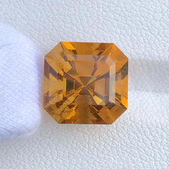 6.20 carats Faceted Tiger Orange Citrine