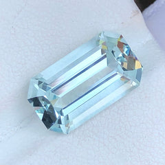 Faceted Tropical Blue Aquamarine