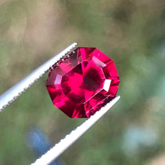 Faceted Vibrant Red Garnet