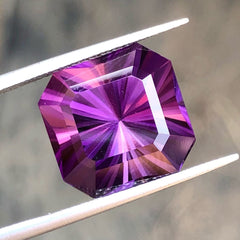 Faceted Vivid Rich Purple Amethyst