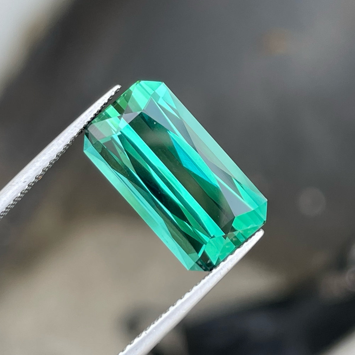 Fantastic Natural Greenish Blue Tourmaline Stone