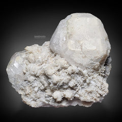 Fatty Pollucite Ball on Cleavelandite