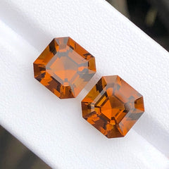 Buy 11.83 Carats Fiery Orange Citrine Pair