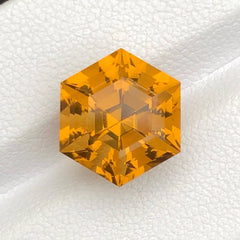 Hexagonal Cut Citrine