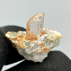 Gem Topaz Crystal Nicely Positioned On Matrix