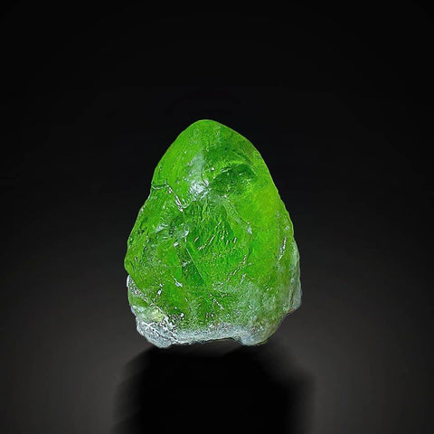Gemmy Apple Green Peridot Crystal