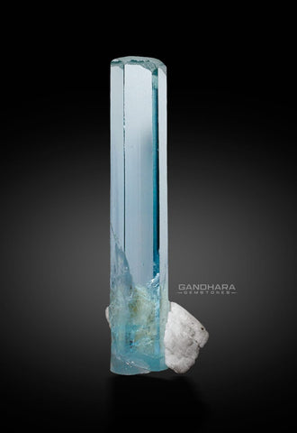 Gemmy Aquamarine Crystal on Albite