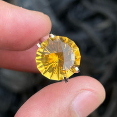 Golden Yellow Natural Citrine Stone