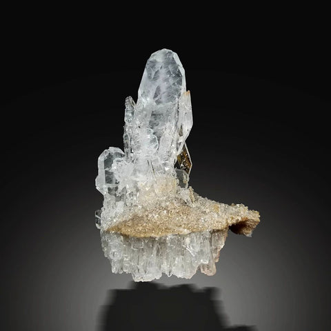 Gorgeous Faden Quartz Crystal with Calcite