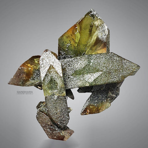 Gorgeous Sphene Crystals Cluster