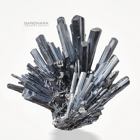 Gorgeous Stibnite Crystals Cluster