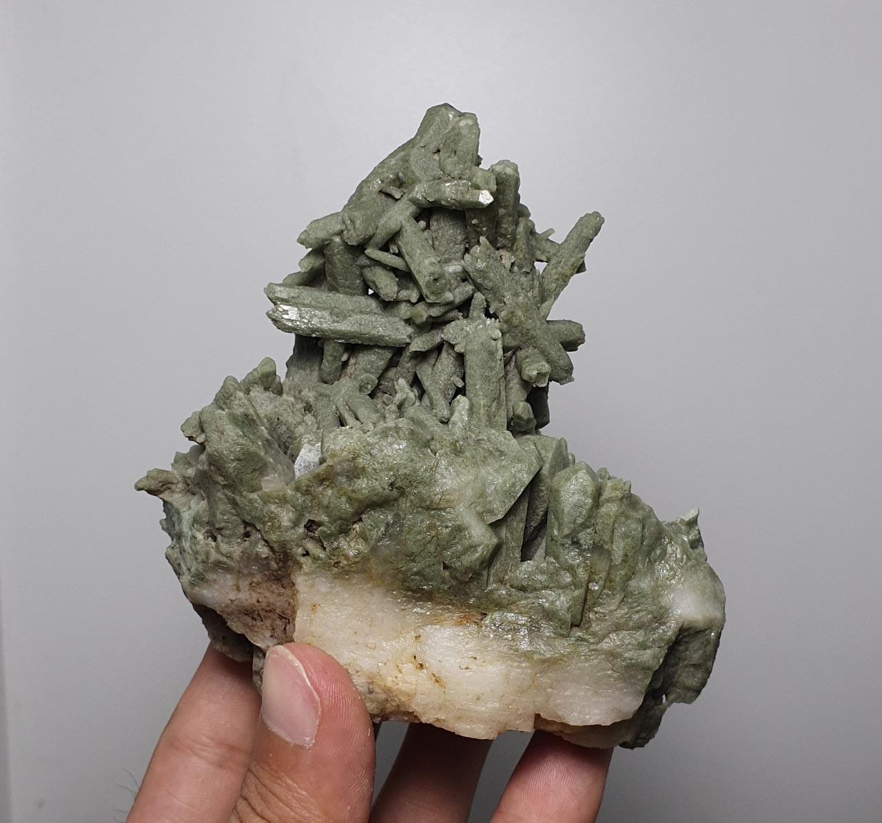 Gorgeous Chlorite Quartz Network of Crystals on Matrix