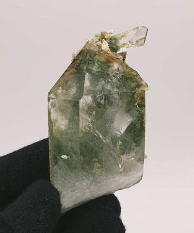 Gorgeous Chlorite Quartz With Pointed Terminated Secondary Crystals