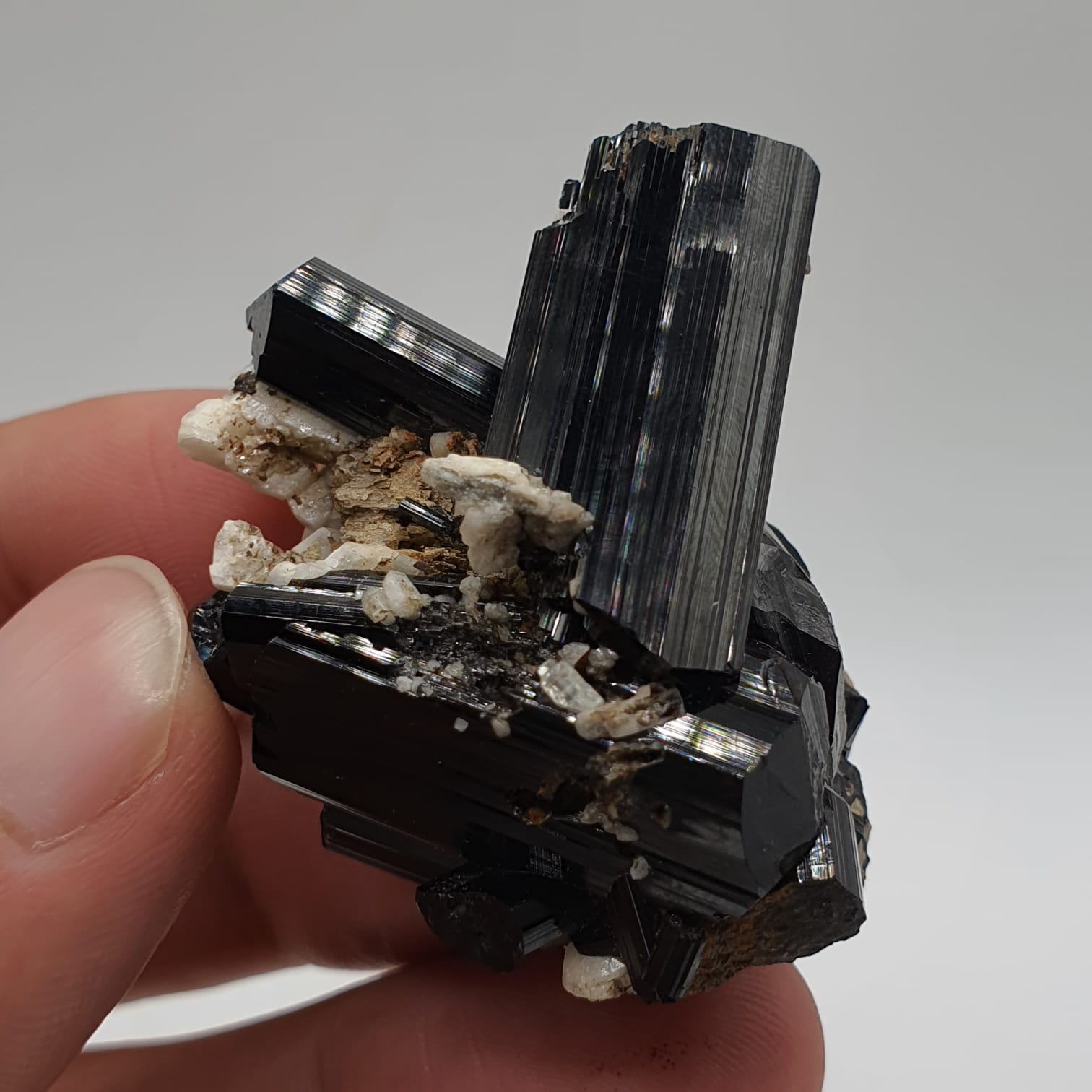 Gorgeous Intergrown Schorl Aka Black Tourmaline Crystals