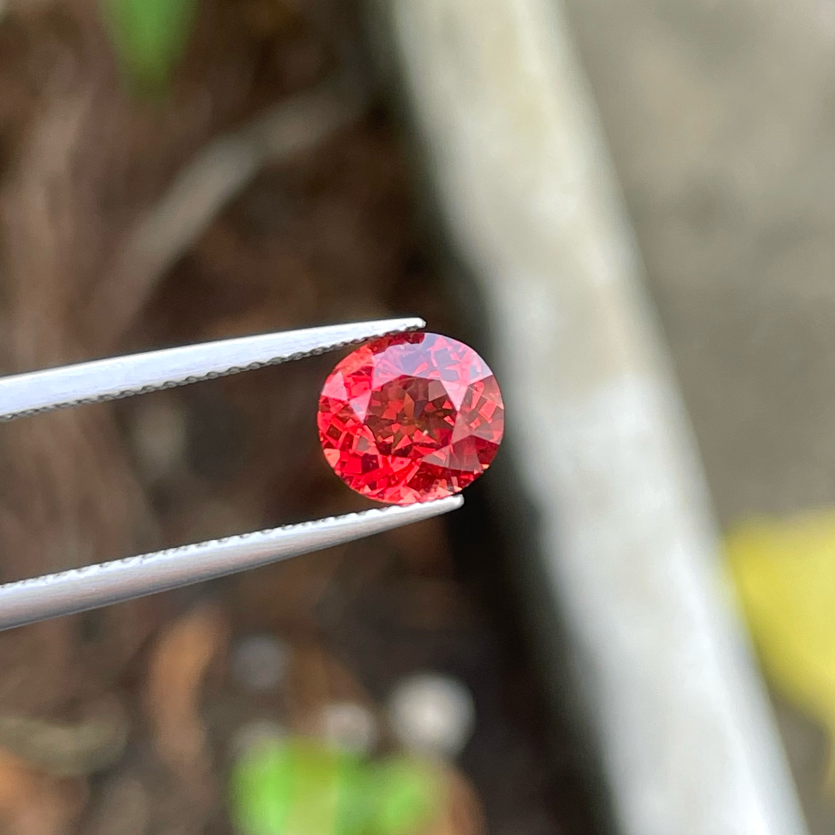 Gorgeous Orange Red Spinel Loose Stone