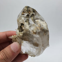 Gorgeous lustrous Quartz with fine needles of Rutile inclusion