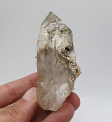 Gorgeous lustrous Quartz with fine needles of Rutile inclusion