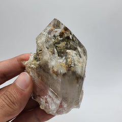 Gorgeous lustrous Quartz with fine needles of Rutile inclusion