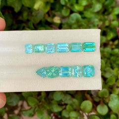 Green Blue Tourmaline Lot