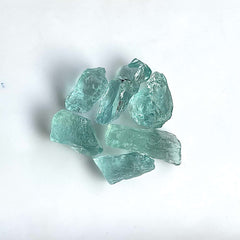 Greenish Blue Aquamarine Facet Rough Pieces