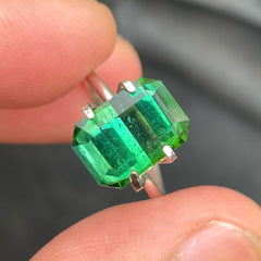 Greenish Blue Natural Tourmaline stone